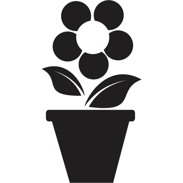 Flower Pot Silhouette 2 Thumbnail