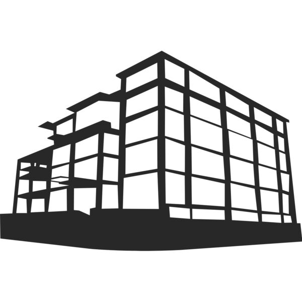Under Construction Building Silhouette 1 Thumbnail