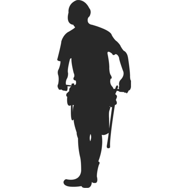 Construction Worker Silhouette 3 Thumbnail