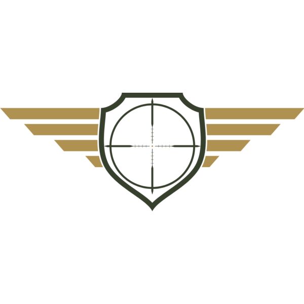 Military Crosshair Shield Badge Wings 1 Thumbnail
