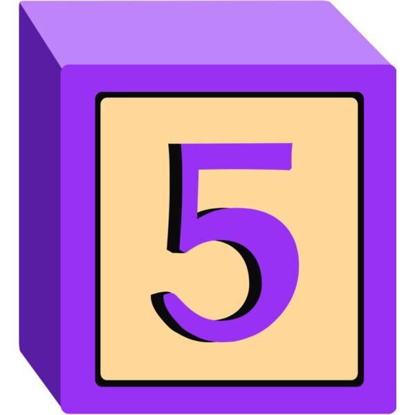 Toy Block Five 5 Thumbnail