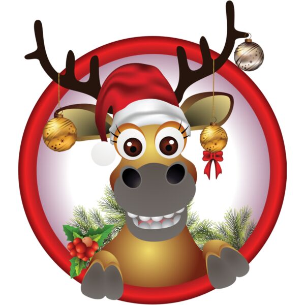 Christmas Reindeer Cute 1 Thumbnail